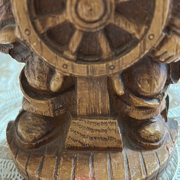 BURWOOD CO. BURWOOD SEA CAPTAIN AT THE WHEEL, VINTAGE BOOKENDS - Picture 7 of 12